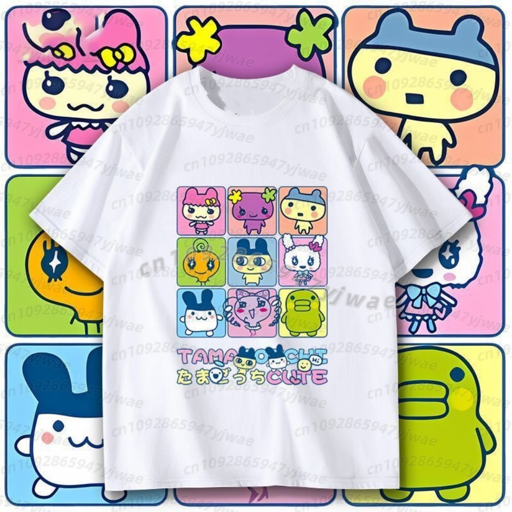 Summer Clothing For Women - 2026 Summer men t-shirt Japan Tamagotchi