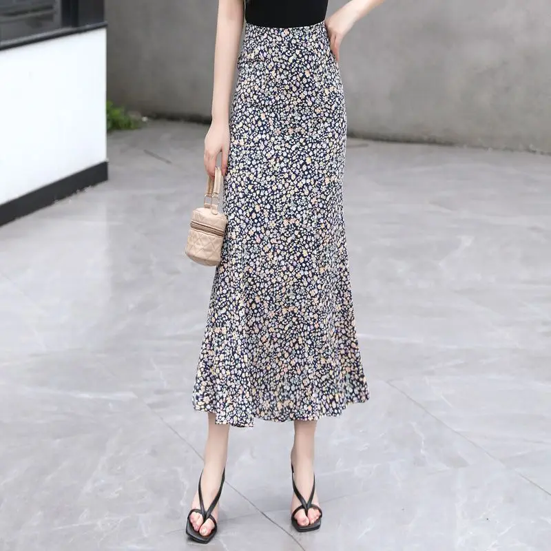 Summer Clothing Cheap - Female Skirts Maxi Black High Waist