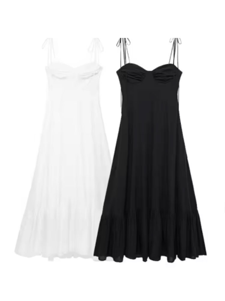 Zara Summer Clothing For Women - 2024 Summer New Woman Dress Spaghetti