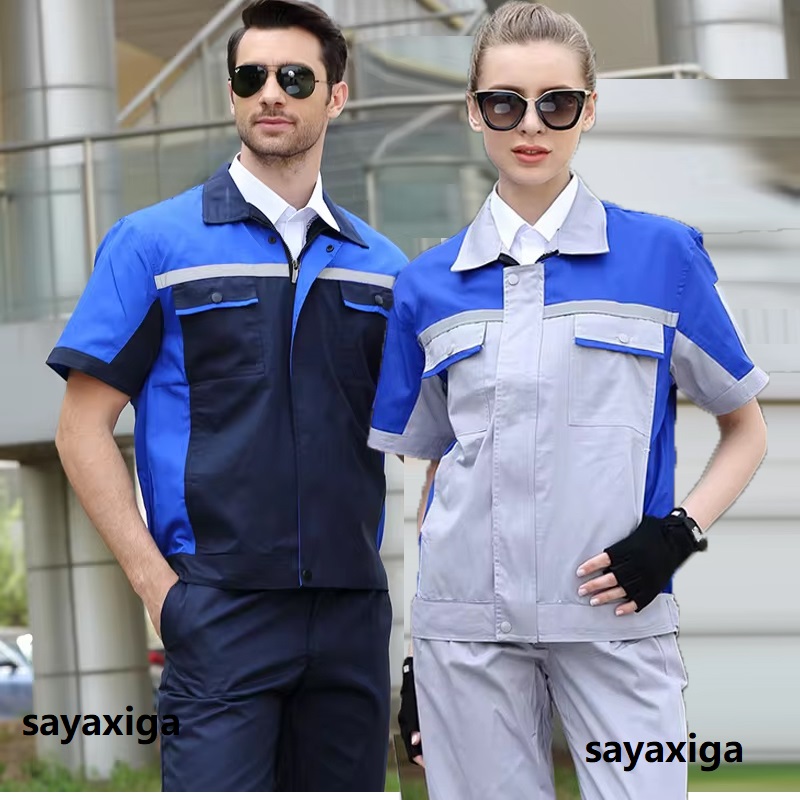 Summer Hi Vis Clothing - Summer work clothing contrast color auto