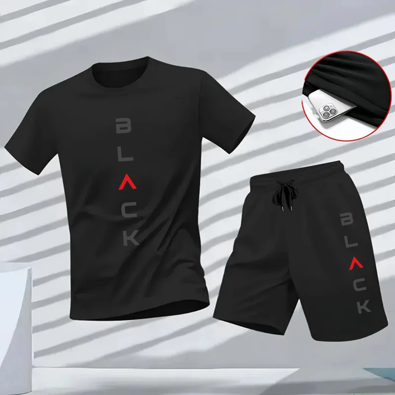 Summer Quotes - Summer Men's Black Letter Printed Sports