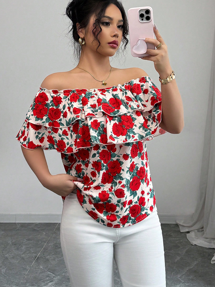 Summer Clothing Layering - Double layered pleated edge women's clothing