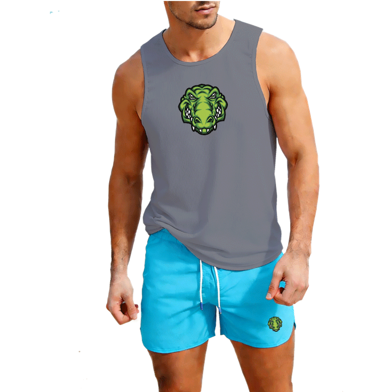 Summer Clothes - Fitness loose men tank topt fitness