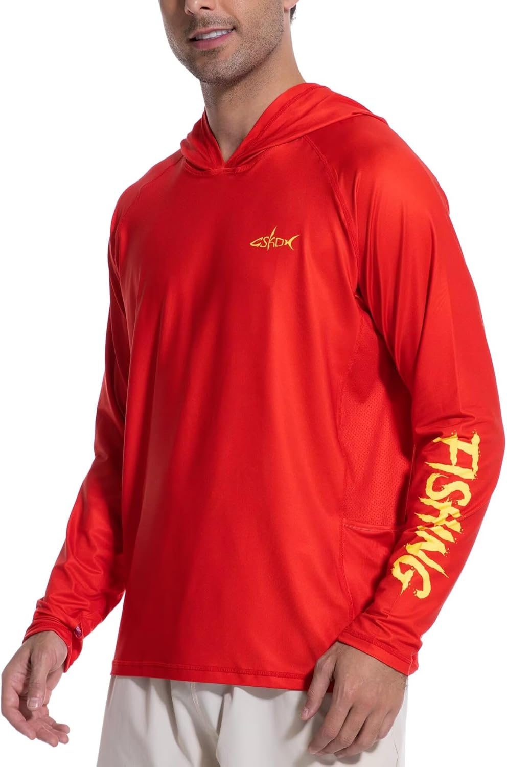 Rash Guard Long Sleeve - Men's UPF 50+ Fishing Hoodie Quick-Dry