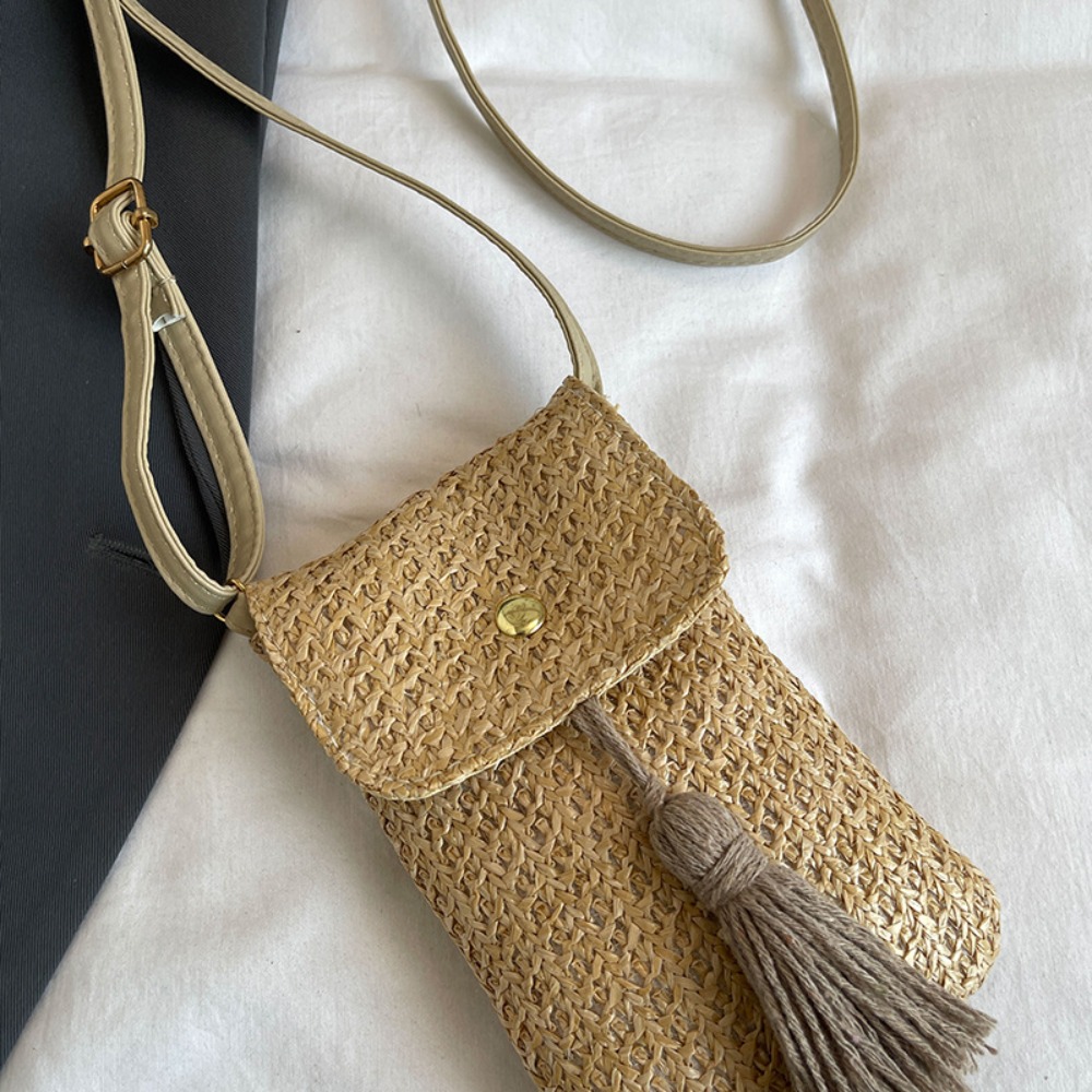 Beach Bag Straw - Fashion Weaving Straw Woven Handbag Long