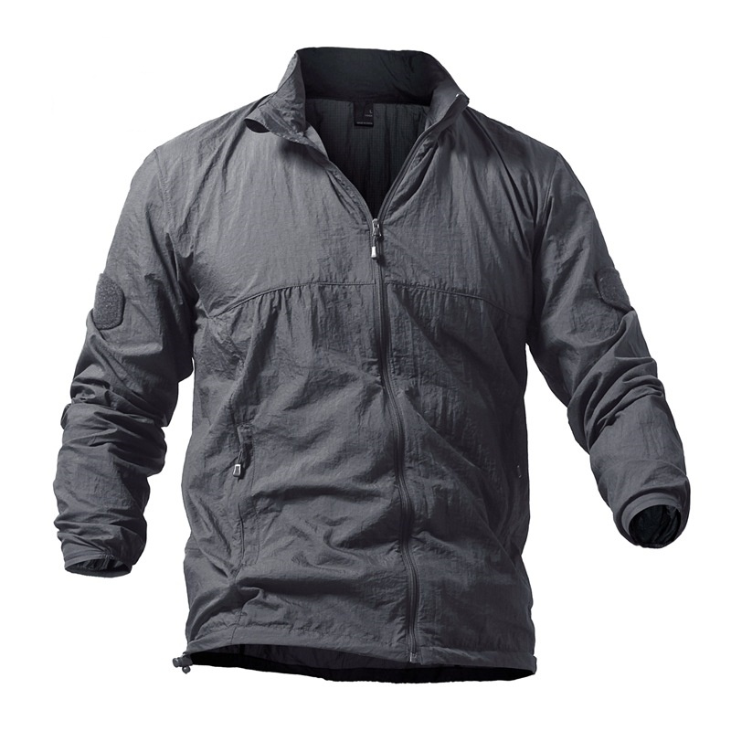 Yours Clothing Summer Jackets - Outdoor Tactical Skin Coat Waterproof SoftShell