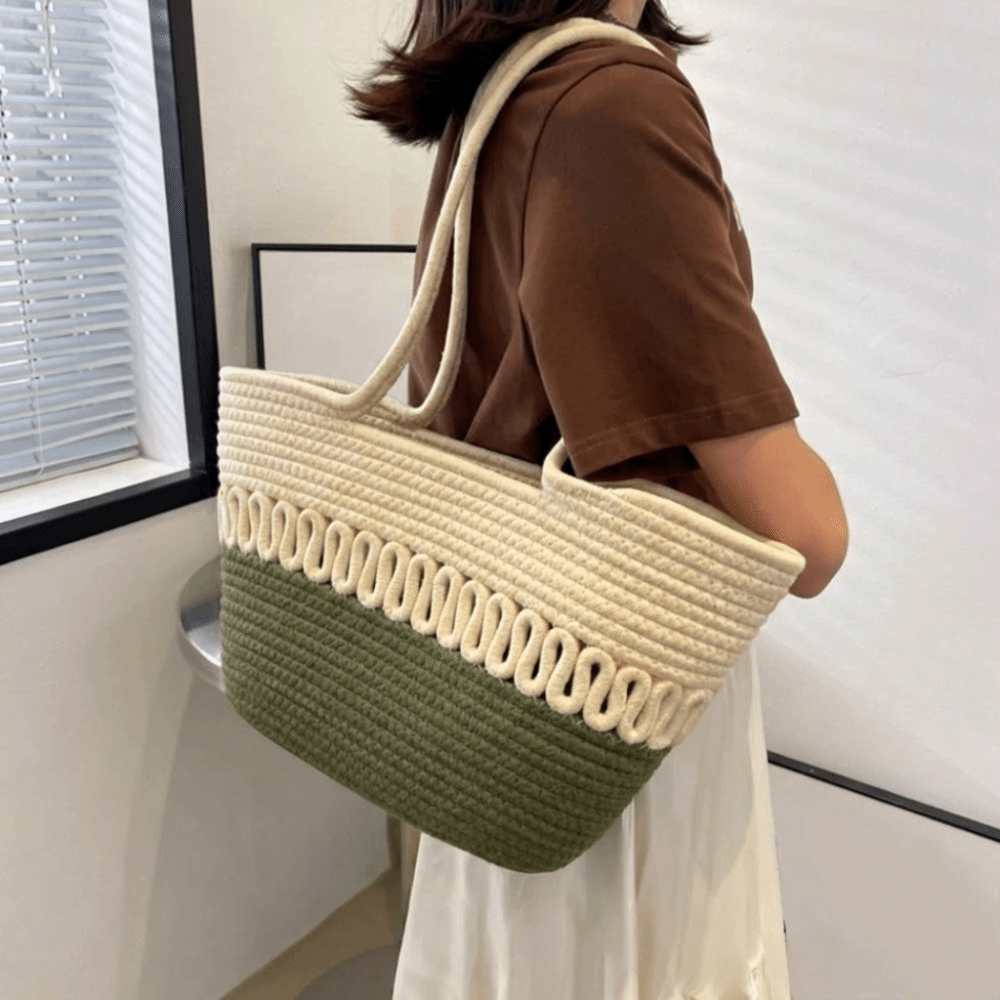 Sweet Nylon Woven Tote Bag Hol - Beach Bag Straw のレビューと価格
