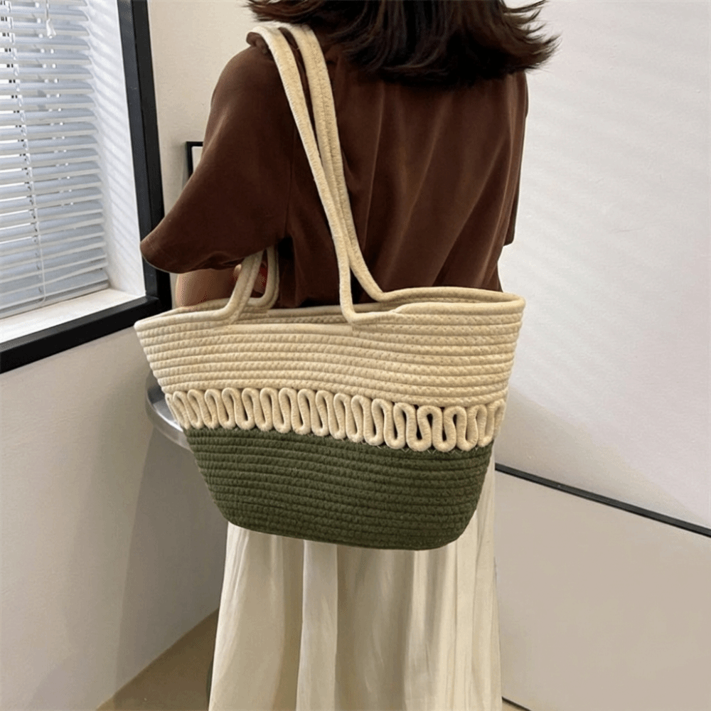 Sweet Nylon Woven Tote Bag Hol - Beach Bag Straw のレビューと価格