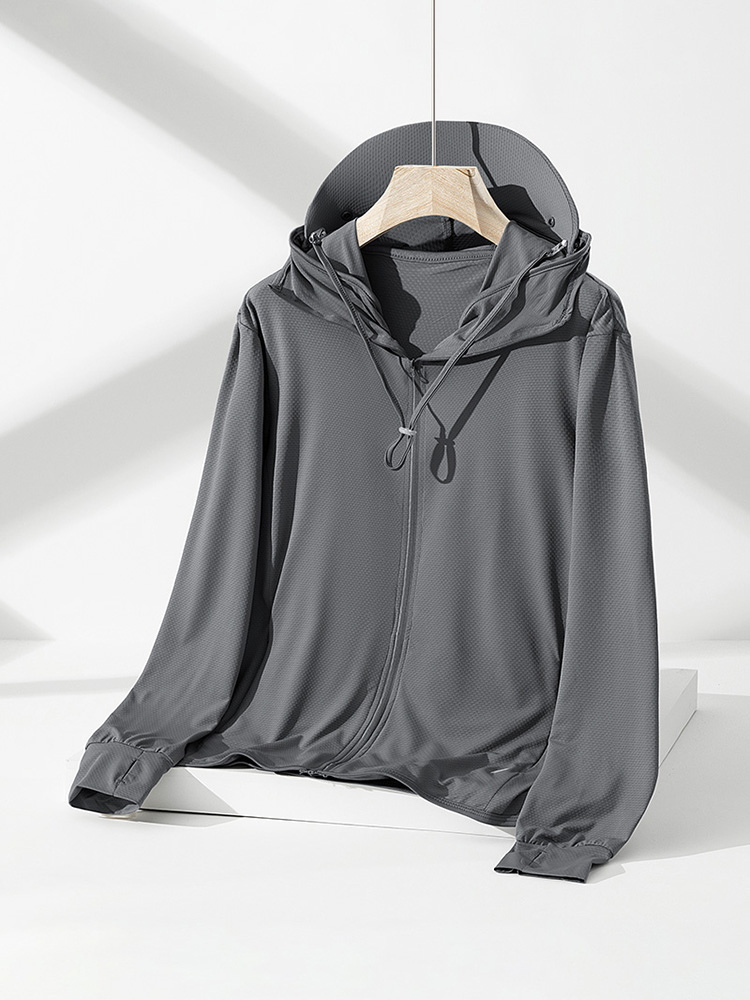 New UPF50+Ice Silk Sunscreen C - Yours Clothing Summer Jackets のレビューと価格