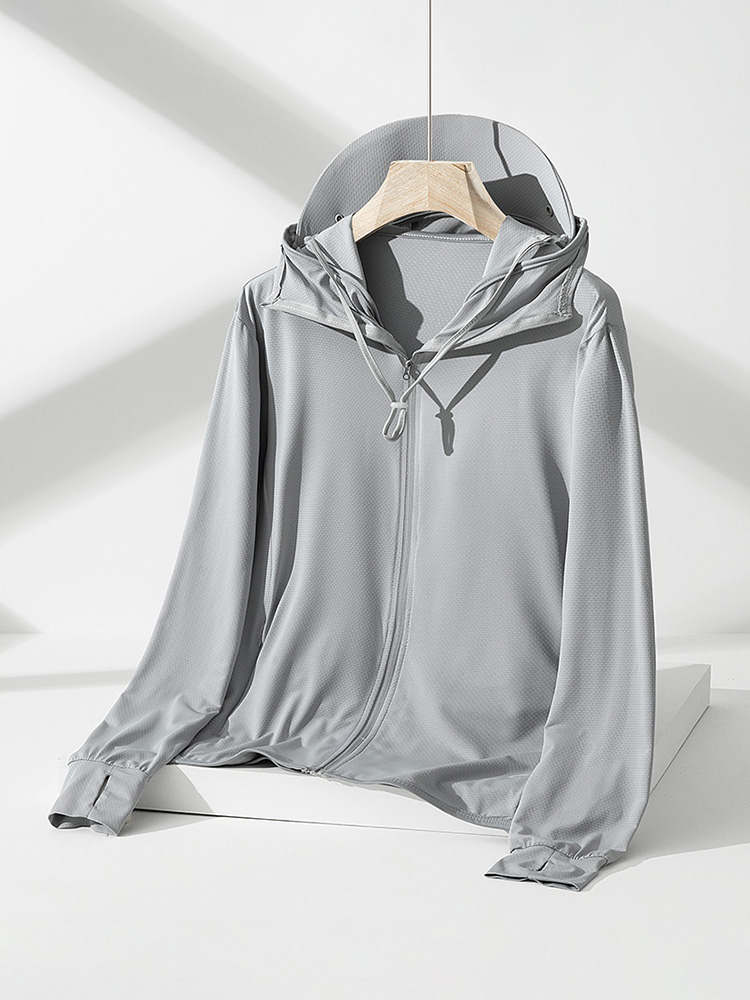 New UPF50+Ice Silk Sunscreen C - Yours Clothing Summer Jackets のレビューと価格