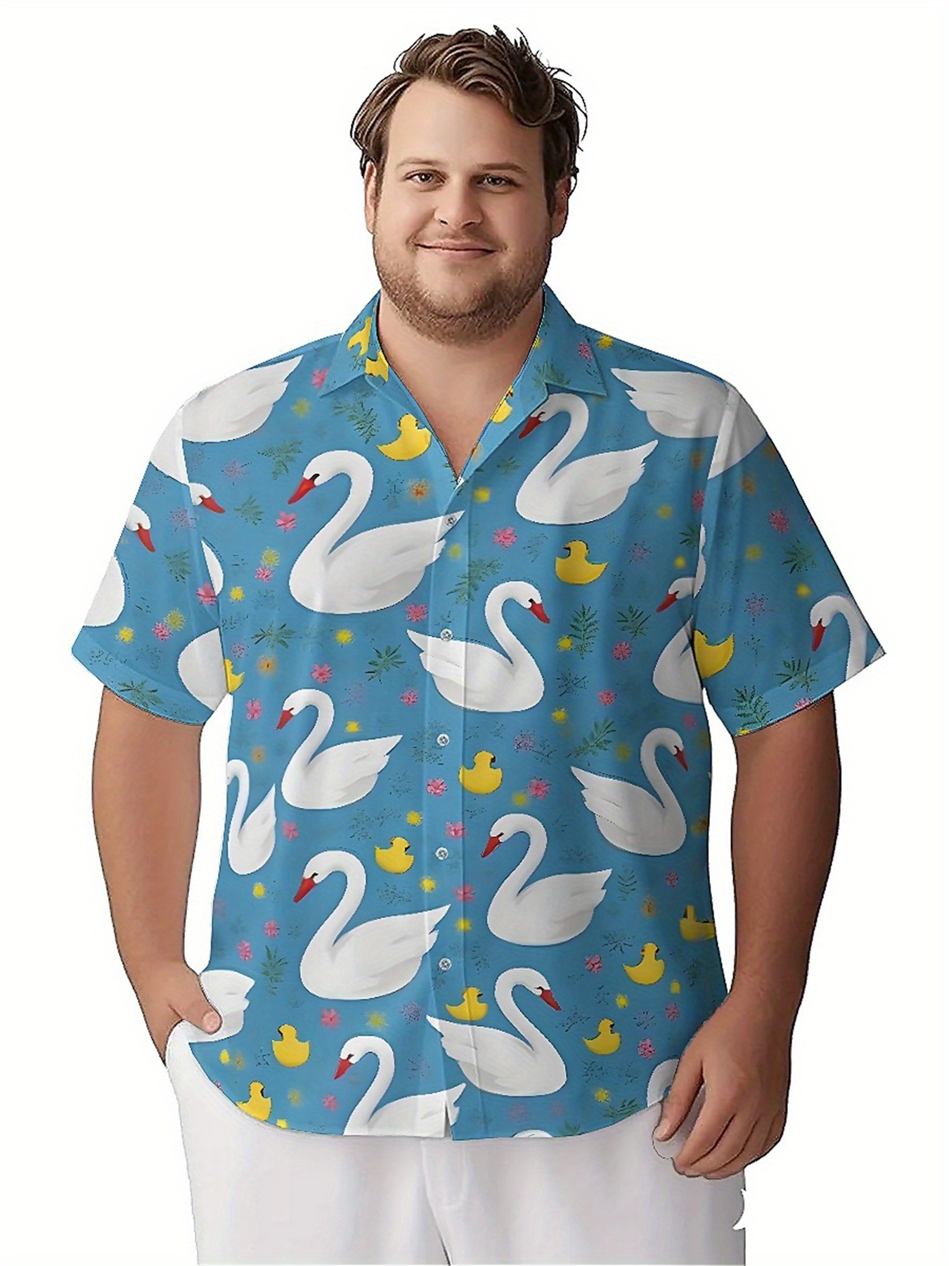 Men's Plus Size Hawaiian Shirt - Beach Shirt Hawaiian のレビューと価格