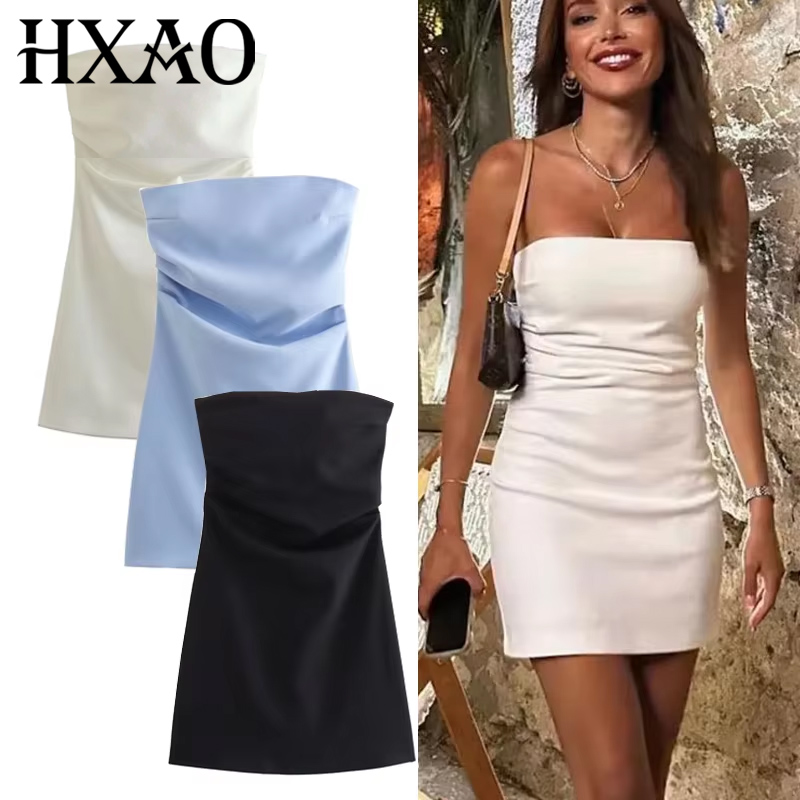 HXAO Dress Women Off Shoulder  - Zara Summer Clothing For Women のレビューと価格