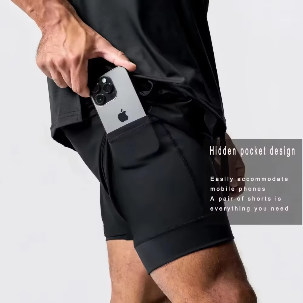 One Piece Men's Shorts Double  - Summer Clothing Layering のレビューと価格