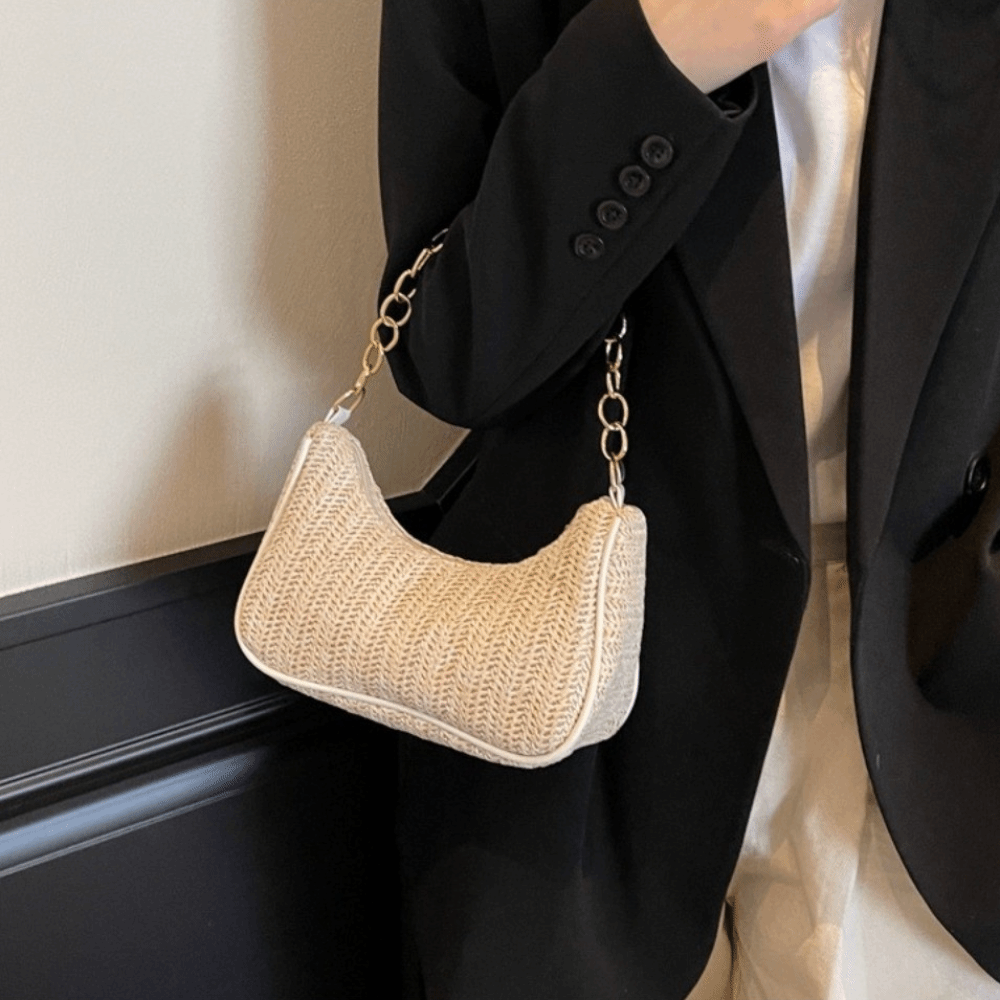 Casual Bohemian Straw Shoulder - Beach Bag Straw のレビューと価格