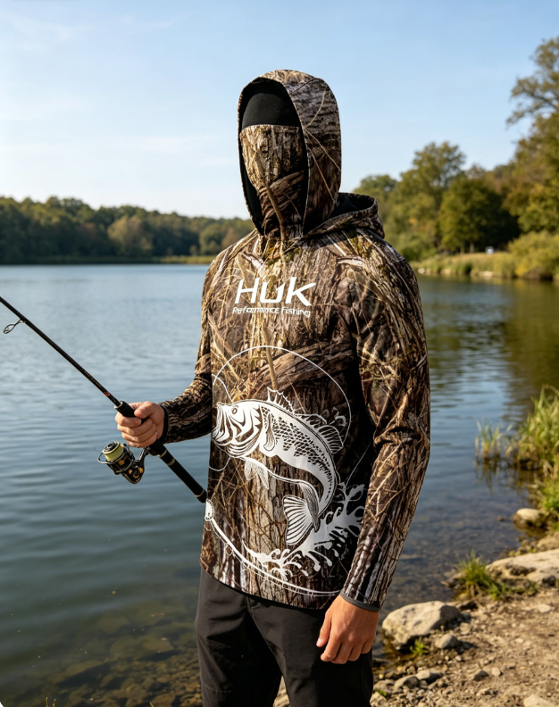 HUK Fishing Clothes Camouflage - Rash Guard Long Sleeve のレビューと価格