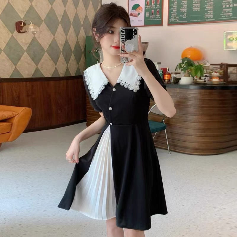 Black White Splicing Integrate - Summer Clothing Cheap のレビューと価格