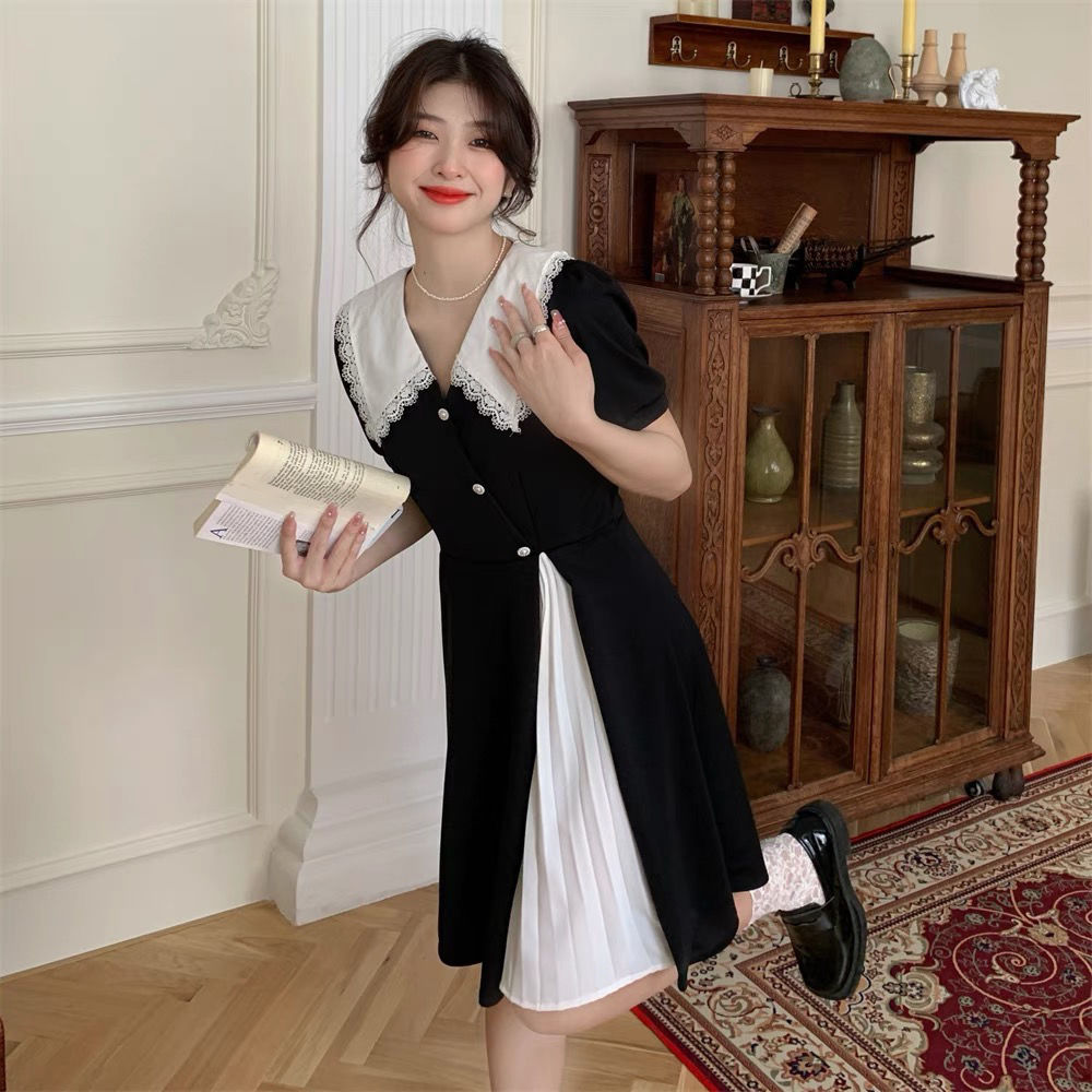 Black White Splicing Integrate - Summer Clothing Cheap のレビューと価格