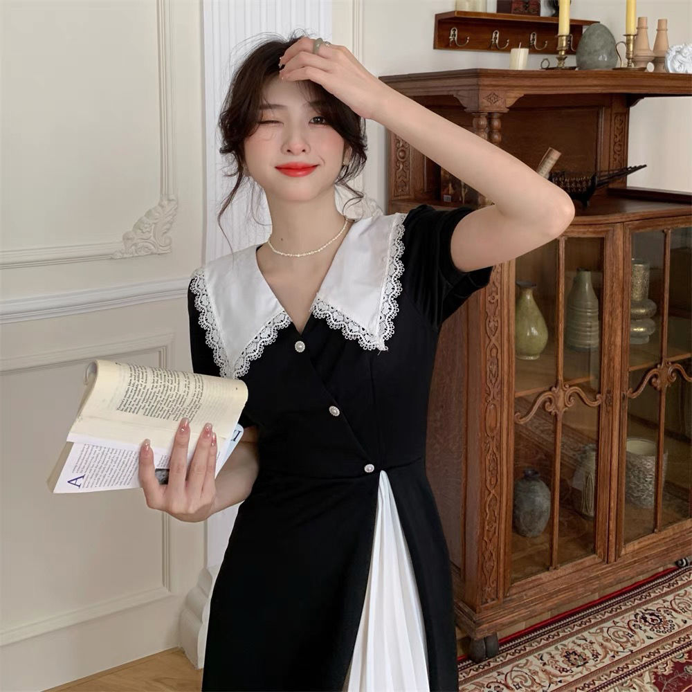 Black White Splicing Integrate - Summer Clothing Cheap のレビューと価格