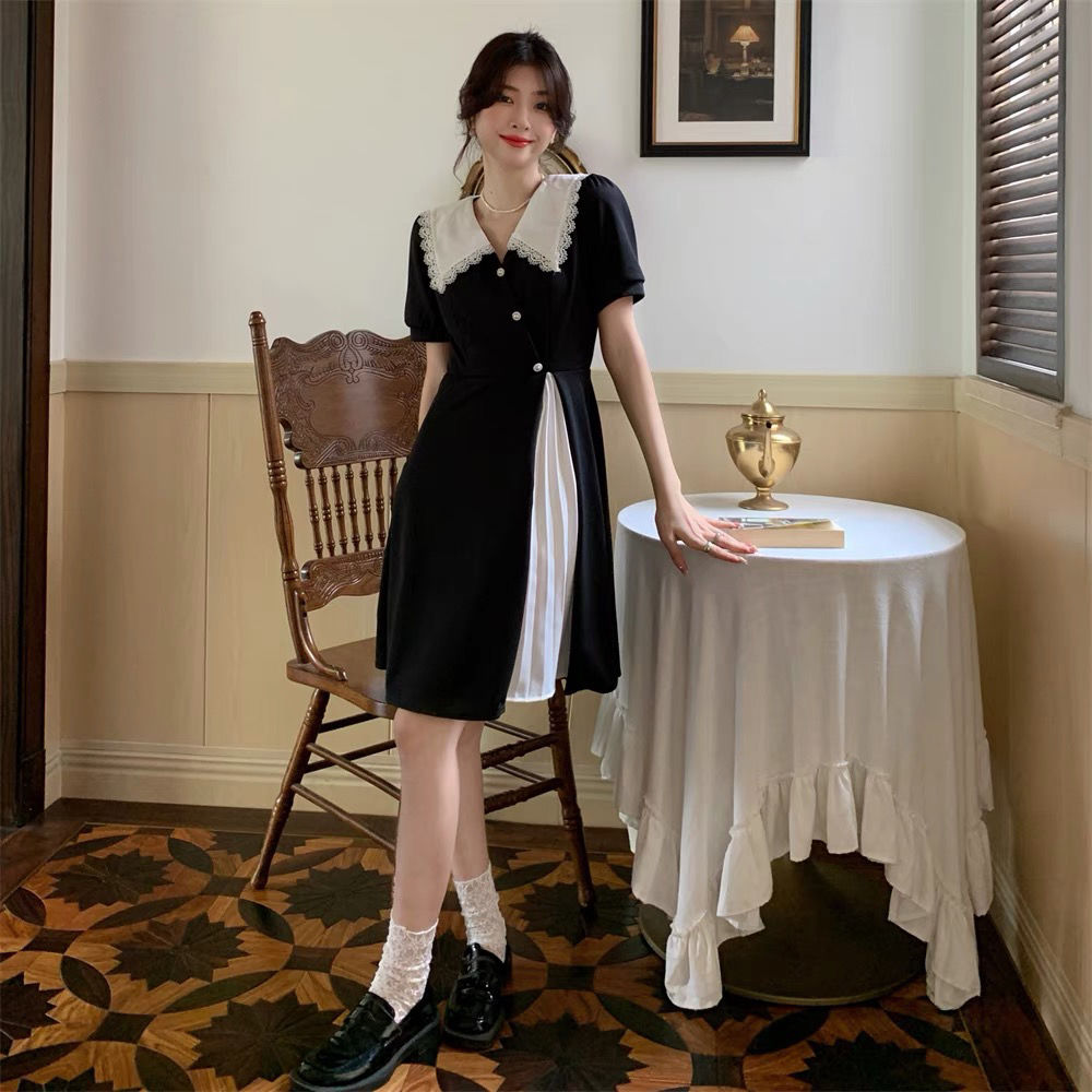 Black White Splicing Integrate - Summer Clothing Cheap のレビューと価格