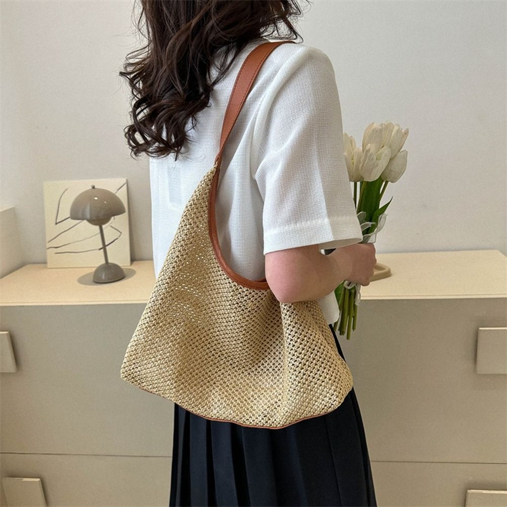 Simple Solid Color Weave Straw - Beach Bag Straw のレビューと価格