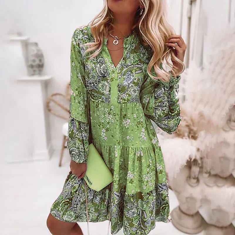 Casual Floral Print Dresses Fo - Zara Summer Clothing For Women のレビューと価格