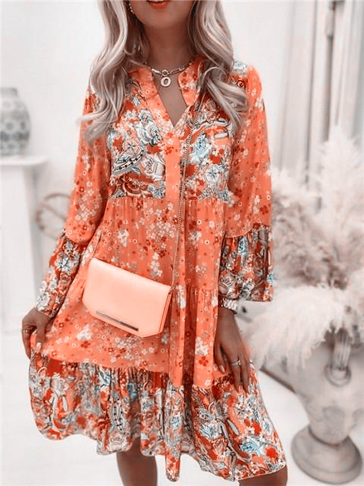 Casual Floral Print Dresses Fo - Zara Summer Clothing For Women のレビューと価格