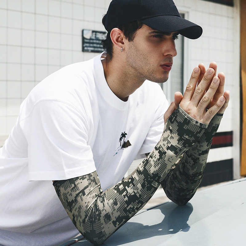 Uv Solar Arm Sleeve Men Summer - Rash Guard Long Sleeve のレビューと価格