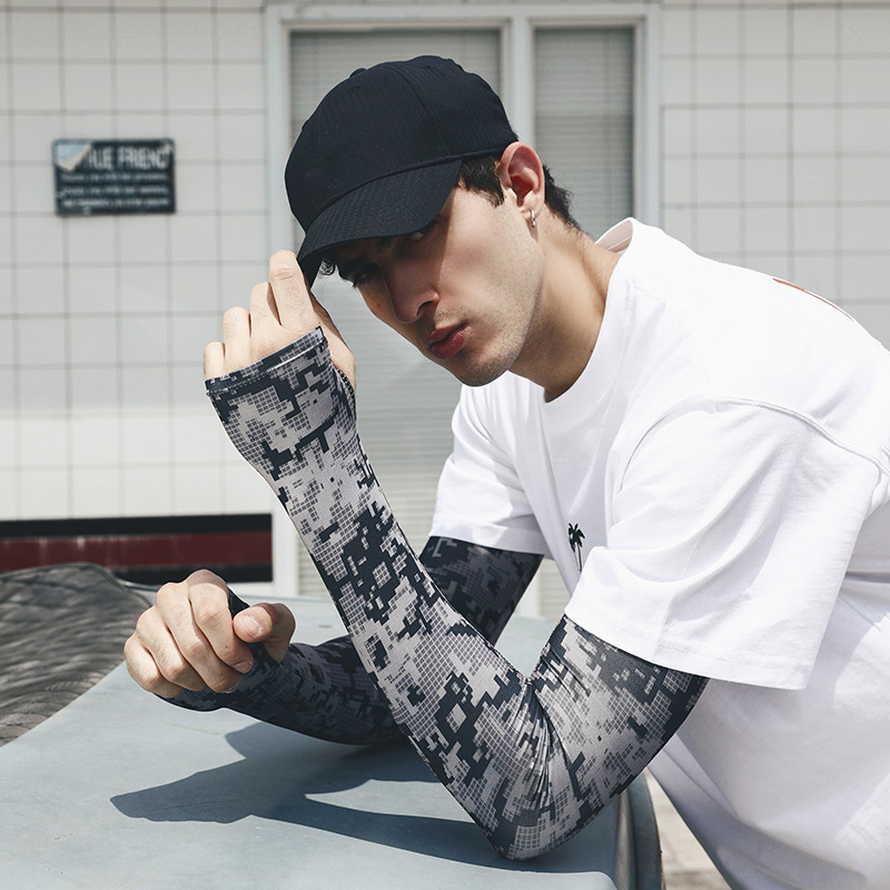 Uv Solar Arm Sleeve Men Summer - Rash Guard Long Sleeve のレビューと価格