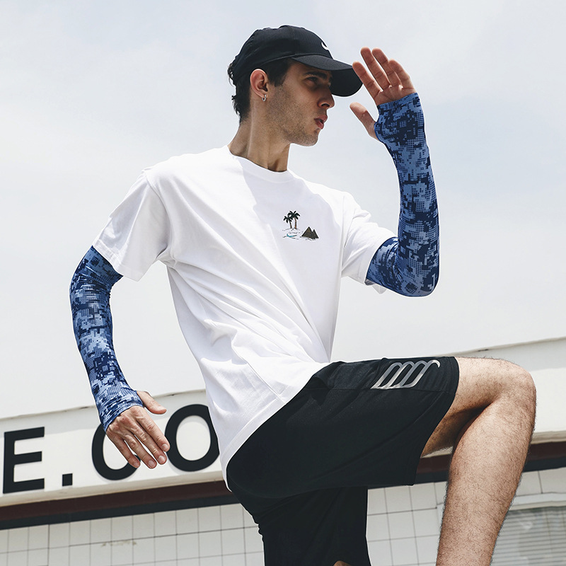 Uv Solar Arm Sleeve Men Summer - Rash Guard Long Sleeve のレビューと価格