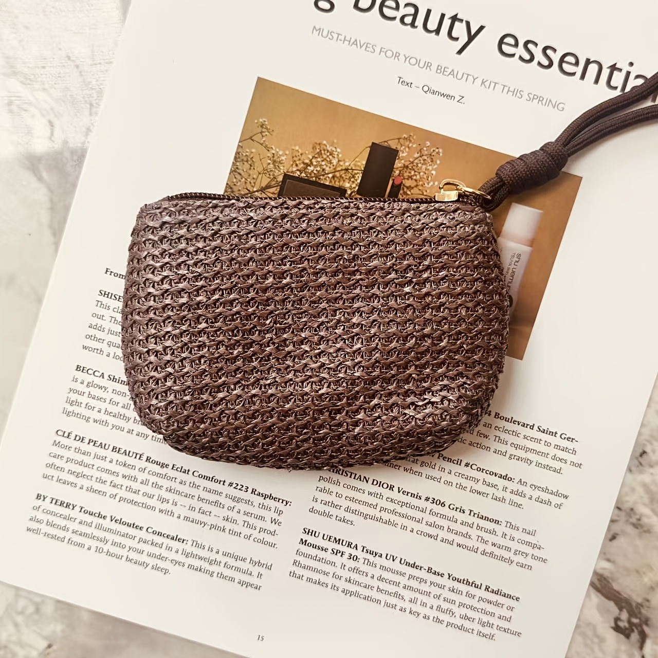 Summer Straw Key Coin Storage  - Beach Bag Straw のレビューと価格