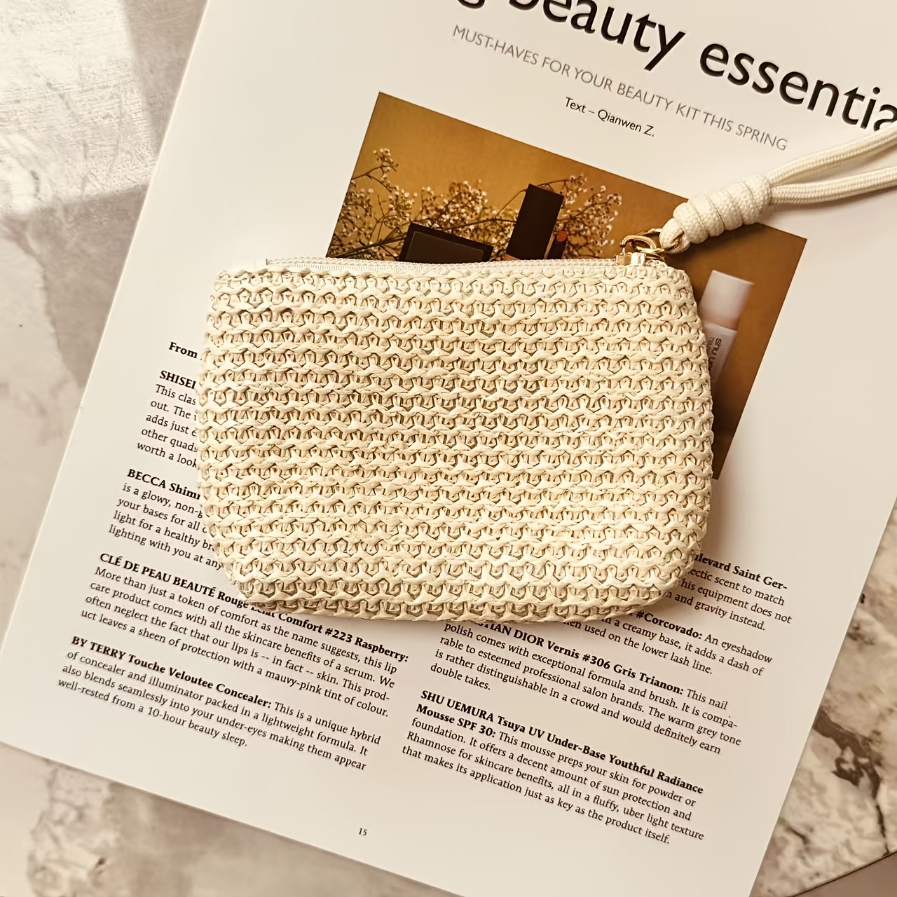 Summer Straw Key Coin Storage  - Beach Bag Straw のレビューと価格