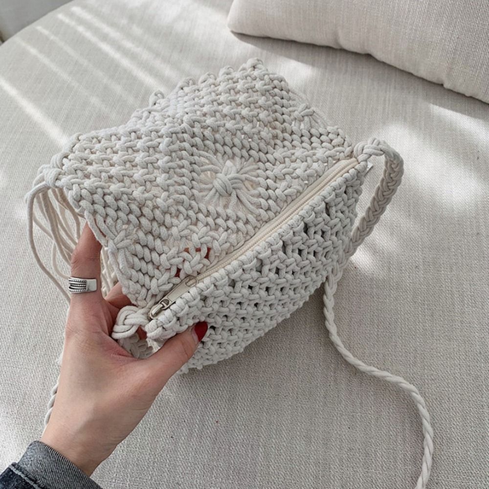 Retro Ethnic Style Woven Straw - Beach Bag Straw のレビューと価格