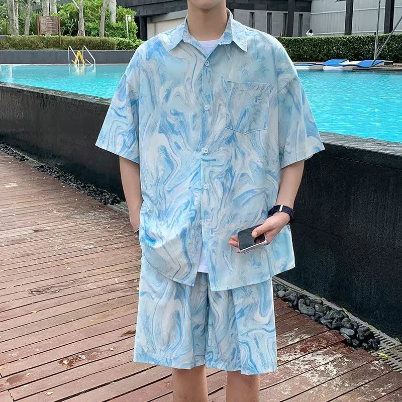 Men's Hawaiian Beach Tie Dye S - Beach Shirt Hawaiian のレビューと価格