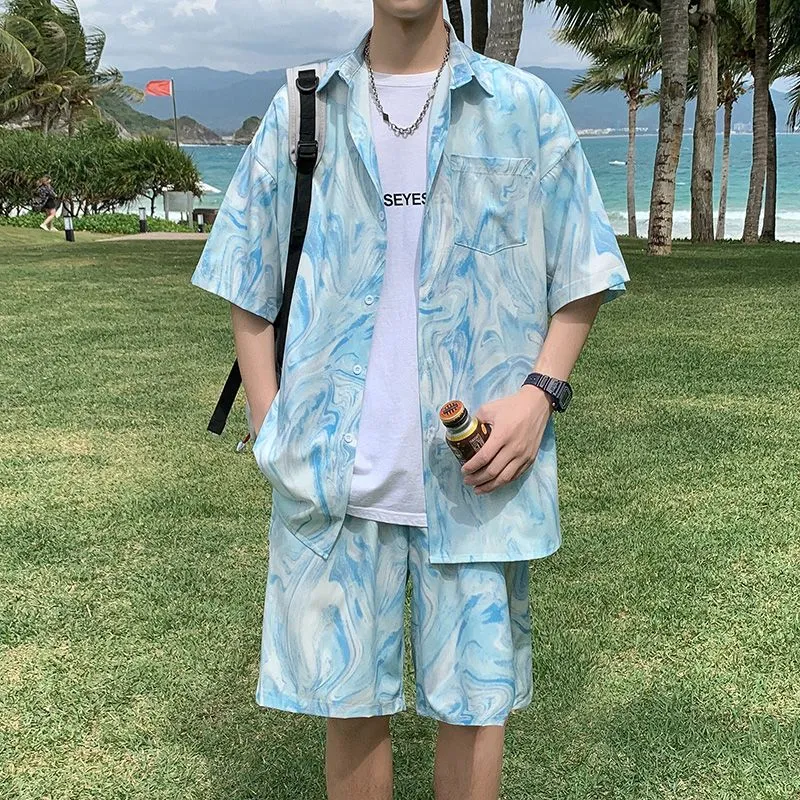 Men's Hawaiian Beach Tie Dye S - Beach Shirt Hawaiian のレビューと価格
