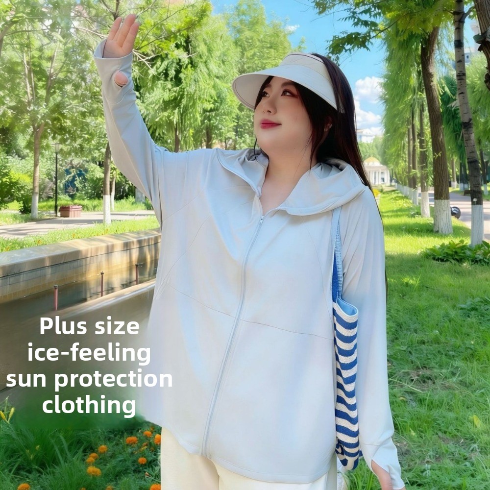 Fat Mm New Plus Size Ice Silk  - Summer Uv Clothing のレビューと価格