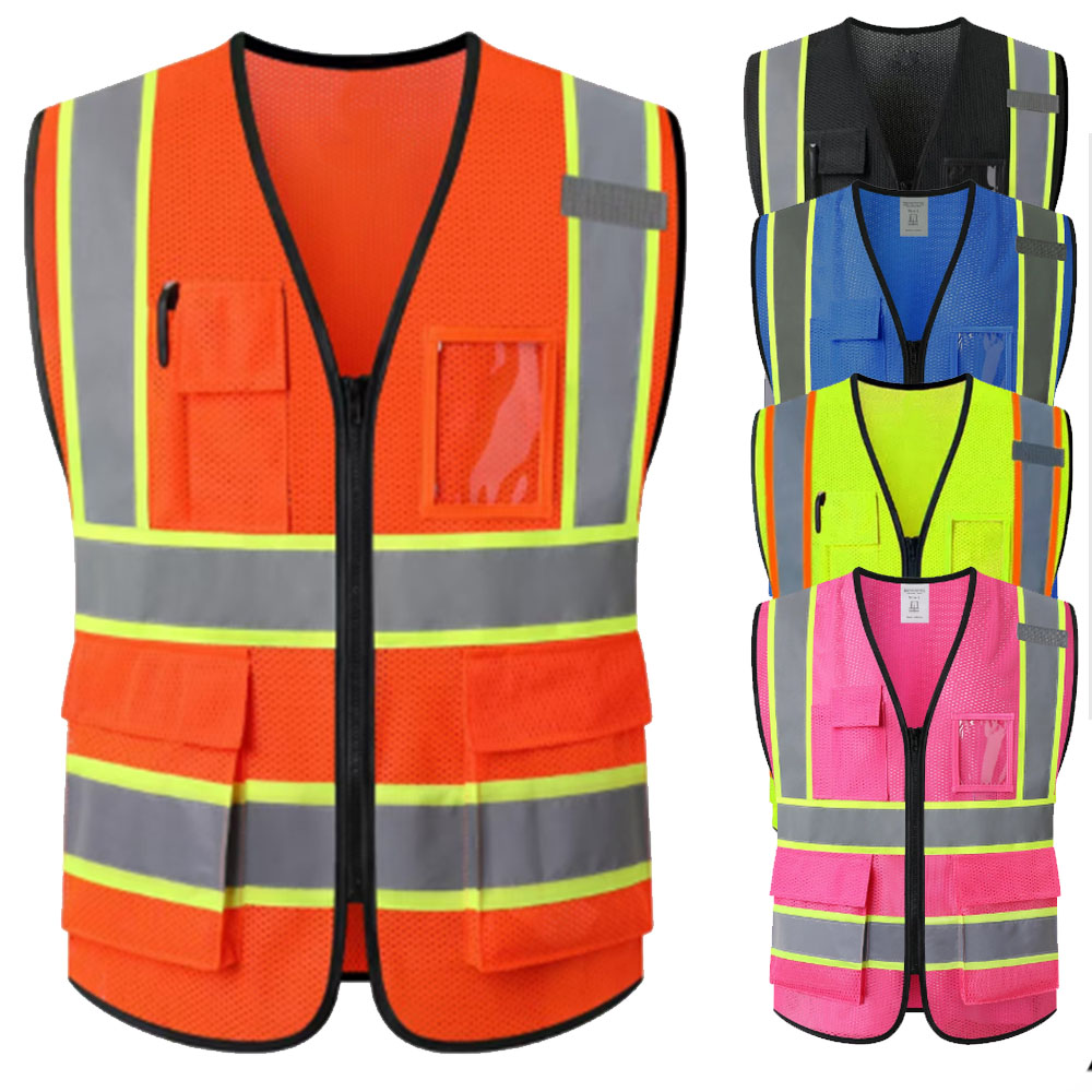 Summer Unisex Mesh Vest with P - Summer Hi Vis Clothing のレビューと価格