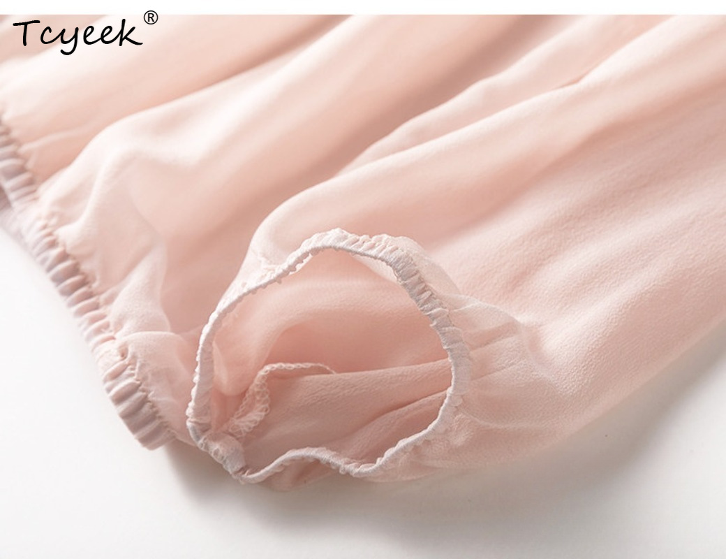 Tcyeek 100% Real Mulberry Silk - Summer Clothing For Women のレビューと価格