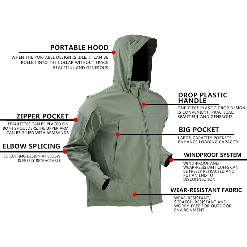 Tactical Jackets Uniform Hunti - Yours Clothing Summer Jackets のレビューと価格
