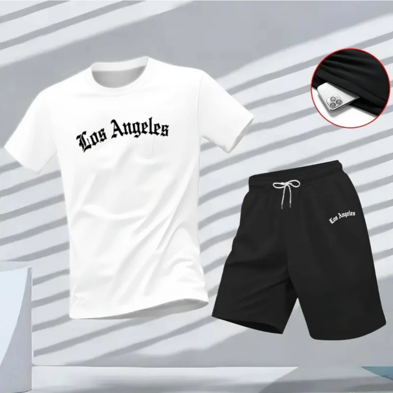 Men's Los Angeles Letter Print - Summer Quotes のレビューと価格