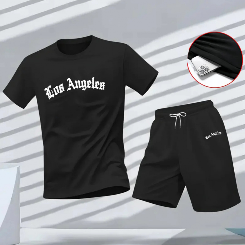 Men's Los Angeles Letter Print - Summer Quotes のレビューと価格