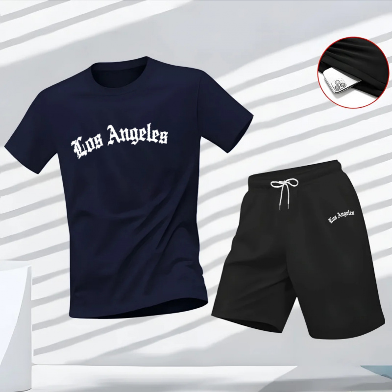 Men's Los Angeles Letter Print - Summer Quotes のレビューと価格