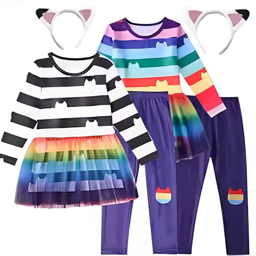 2026 cartoon Black White Strip - Summer Clothing For Teen Girls のレビューと価格