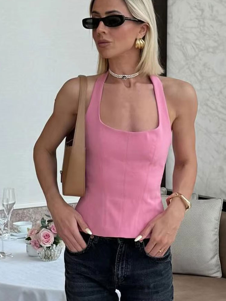 HH Women Fashion Halter Croppe - Summer Zara のレビューと価格