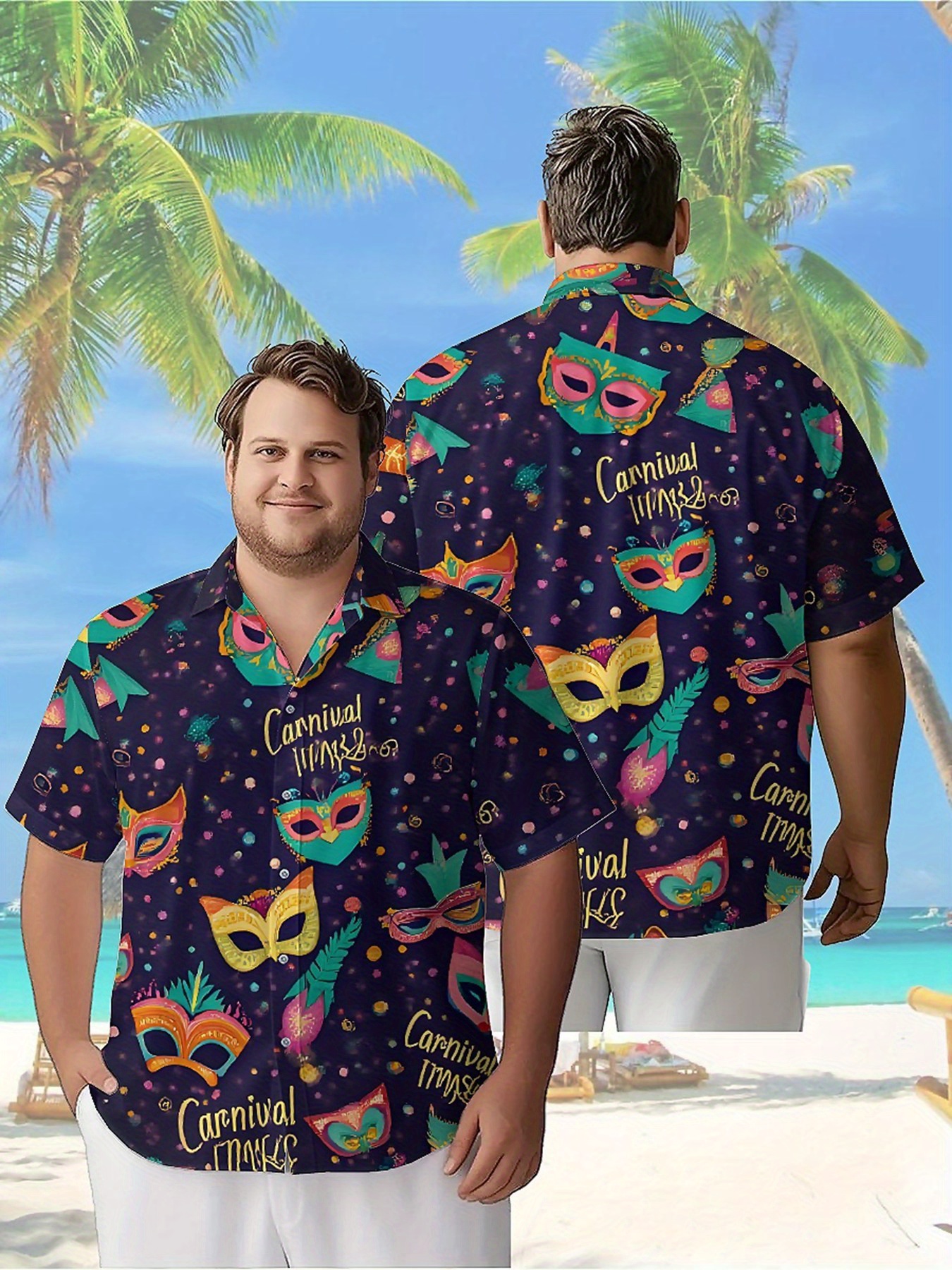 Men's Plus Size Hawaiian Shirt - Beach Shirt Hawaiian のレビューと価格