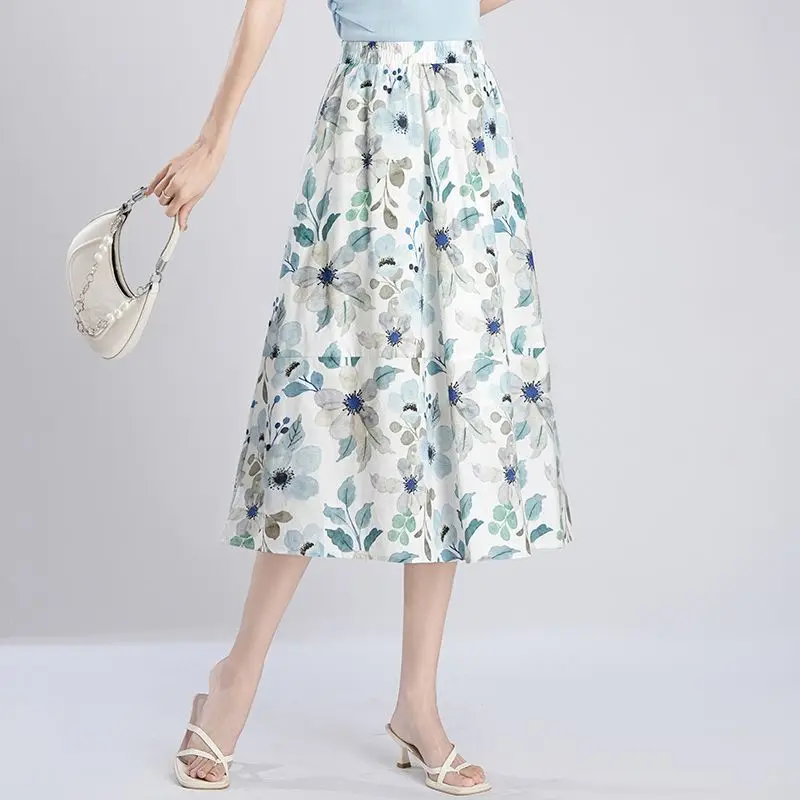 Midi Skirts for Women Floral A - Summer Clothing Cheap のレビューと価格