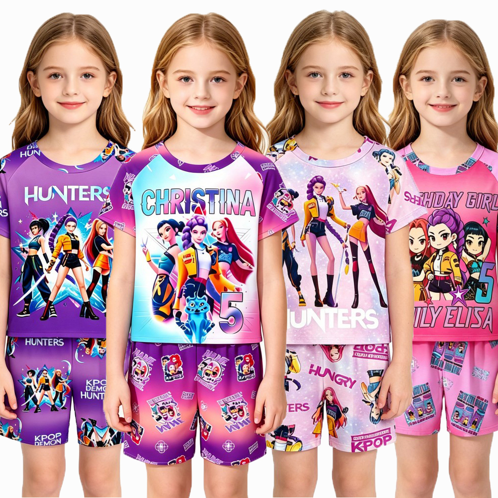 2026 New Kpop Themed Kids Paja - Summer Clothing For Teen Girls のレビューと価格
