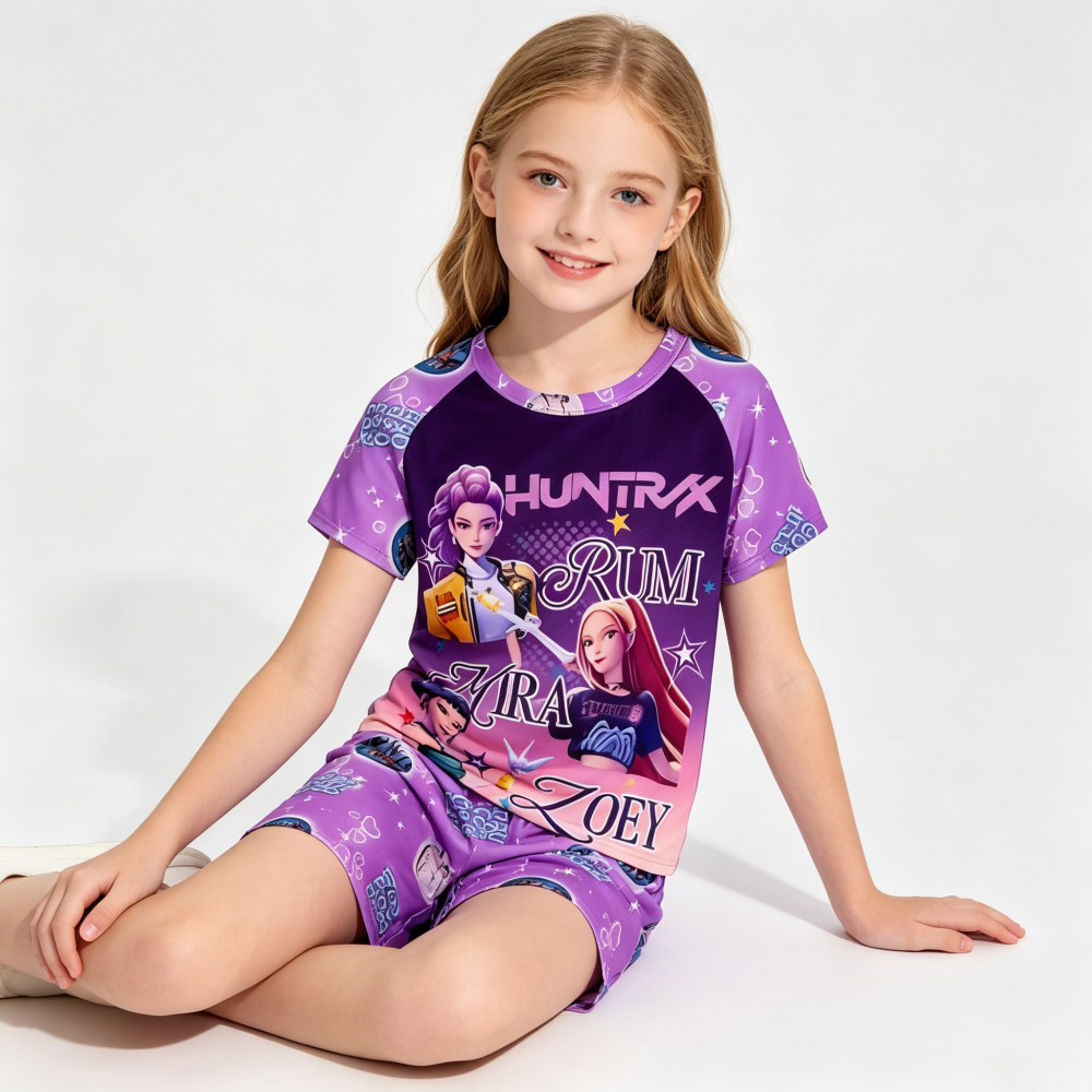 2026 New Kpop Themed Kids Paja - Summer Clothing For Teen Girls のレビューと価格