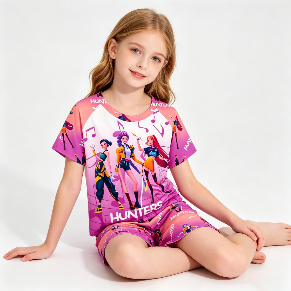 2026 New Kpop Themed Kids Paja - Summer Clothing For Teen Girls のレビューと価格