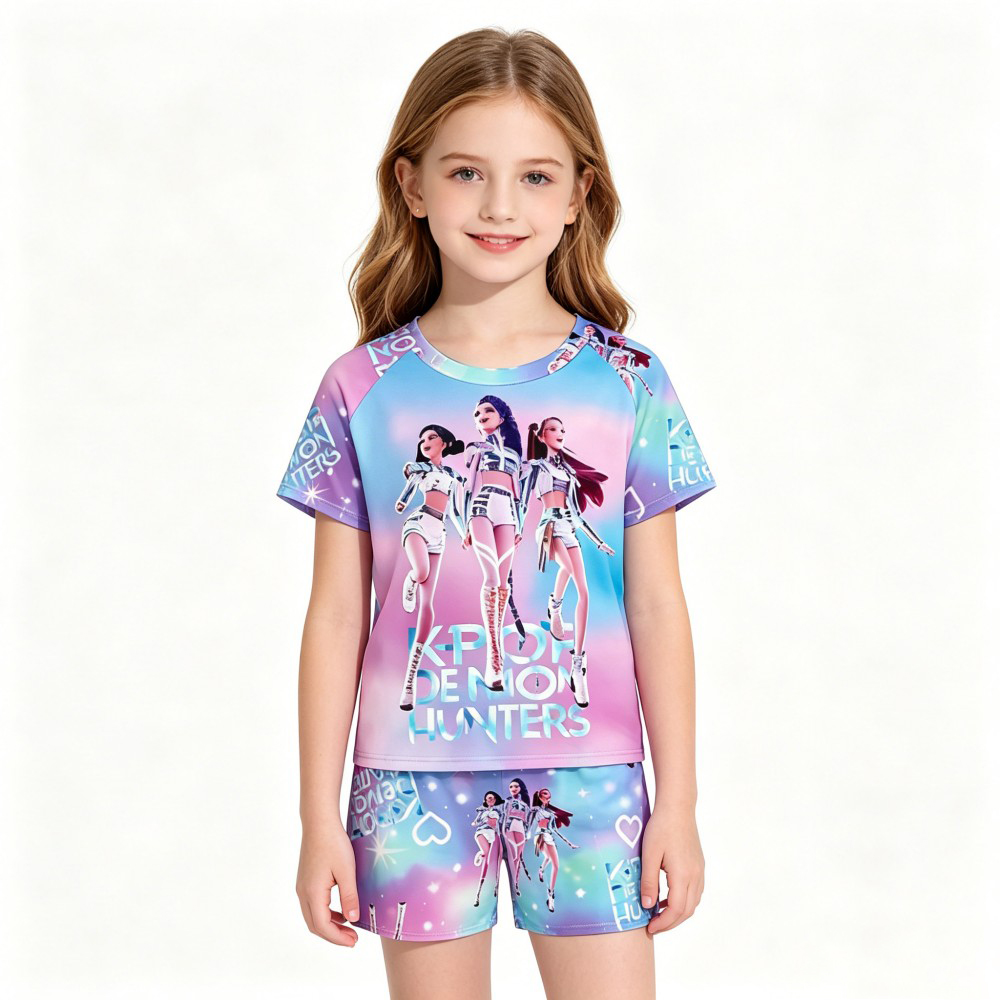 2026 New Kpop Themed Kids Paja - Summer Clothing For Teen Girls のレビューと価格