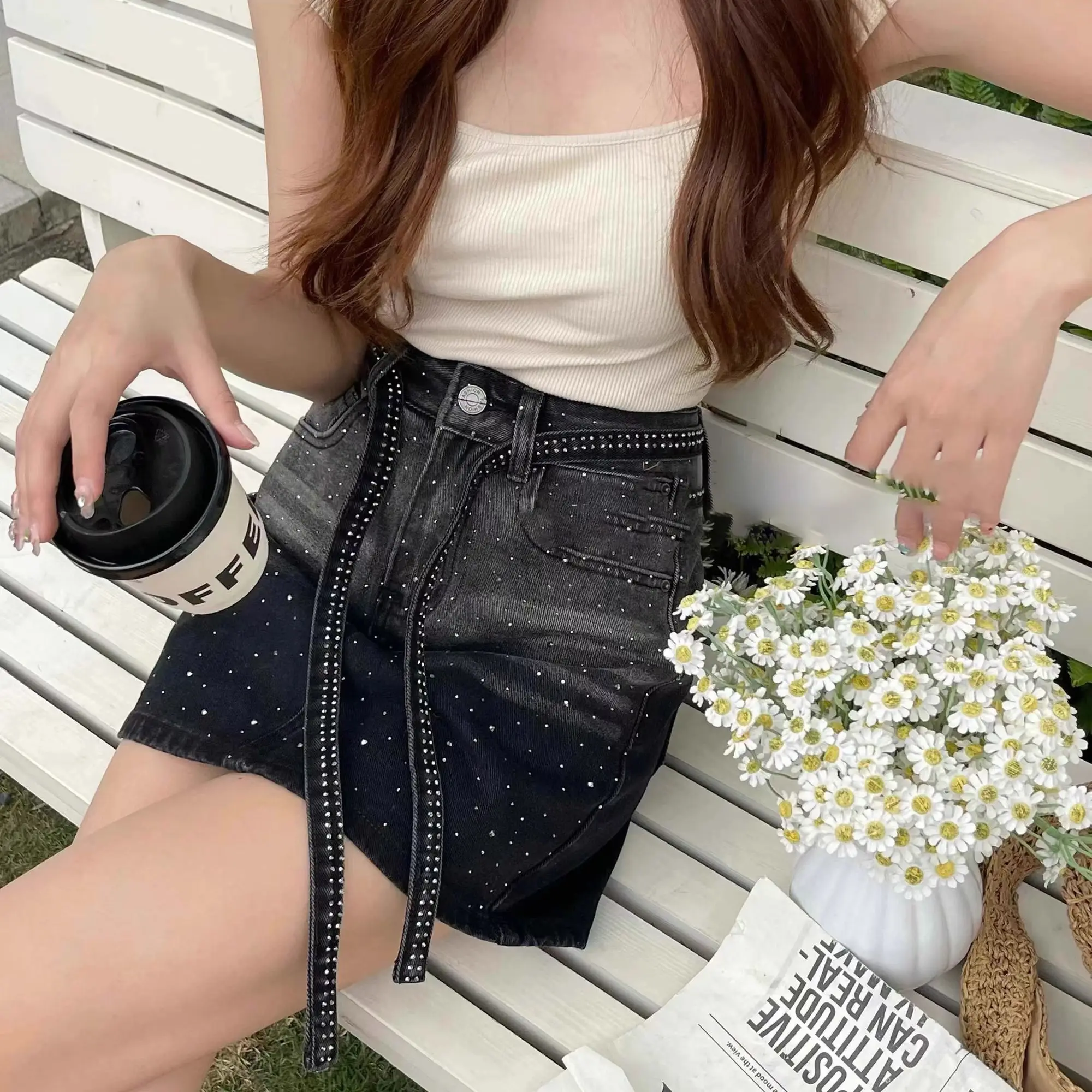 Jeans Skirts For Women Gradien - Summer Clothing Cheap のレビューと価格